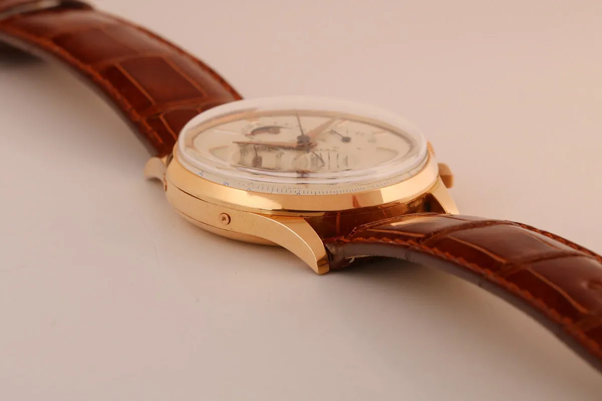 Universal Genève Tri-Compax 12296 37mm Rose gold and 18k rose gold Silver 5