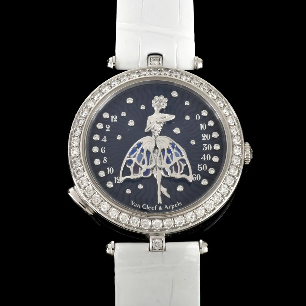 Van Cleef & Arpels Ballerine Enchantée 40.5mm 18k white gold Blue 2