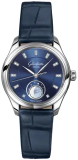 Glashütte Serenade Luna 1-35-14-03-02-04 Stainless steel Blue