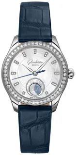 Glashütte Serenade Luna 1-35-14-02-12-04 Stainless steel White