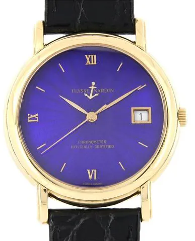 Ulysse Nardin San Marco 131-77 37mm Yellow gold Blue