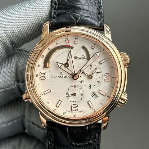 Blancpain Léman Réveil GMT 2841-3642-53B 40mm Rose gold White