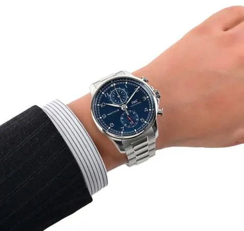 IWC Portugieser IW390701 44.5mm Stainless steel Blue 7