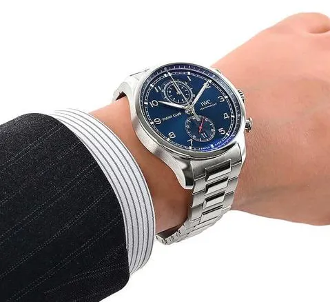 IWC Portugieser IW390701 44.5mm Stainless steel Blue 8