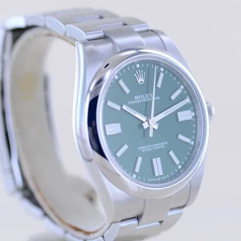 Rolex Oyster Perpetual 41 124300 41mm Stainless steel Green 8