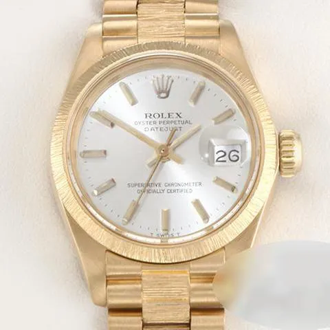 Rolex Lady-Datejust 6927 26mm Yellow gold Silver