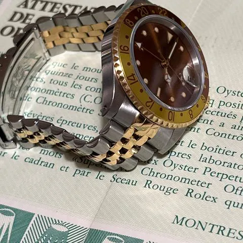 Rolex GMT-Master II 16713 40mm Yellow gold and Stainless steel Brown 7