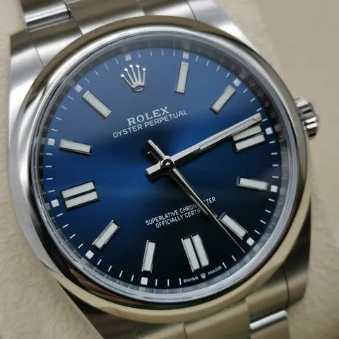 Rolex Oyster Perpetual 41 124300 41mm Stainless steel Blue 3