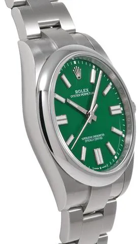 Rolex Oyster Perpetual 41 124300 41mm Stainless steel Green 2