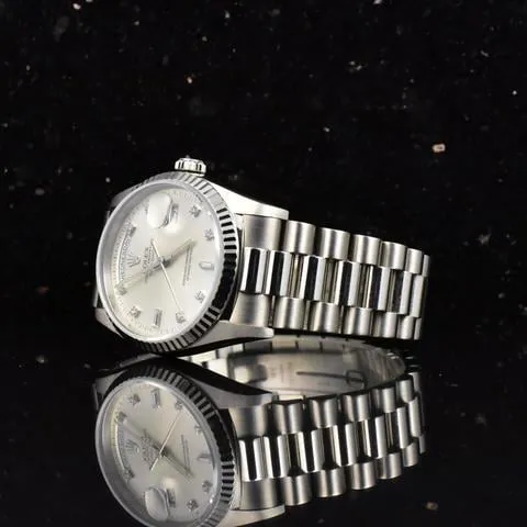 Rolex Day-Date 36 18239 36mm White gold Silver 3