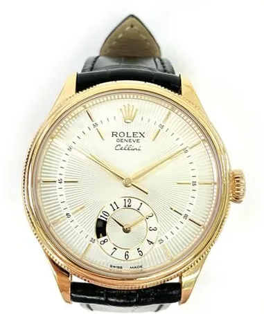 Rolex Cellini 50525 39mm Rose gold Silver 2