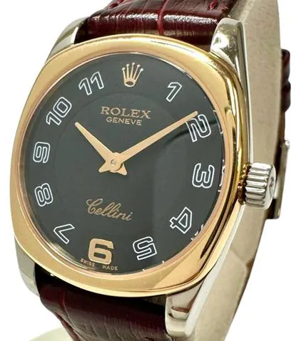 Rolex Cellini Danaos 6229/9 25.5mm White gold Black