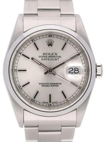 Rolex Datejust 36 16200 36mm Stainless steel Silver