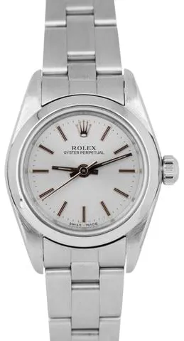 Rolex Oyster Perpetual 76080 24mm Stainless steel Silver