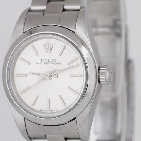 Rolex Oyster Perpetual 76080 24mm Stainless steel Silver 2