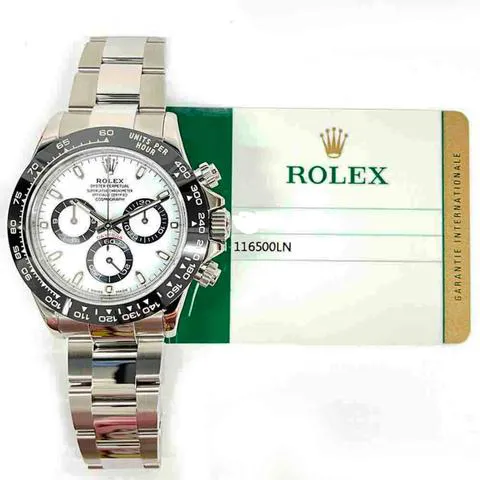 Rolex Daytona 116500LN 40mm Stainless steel White