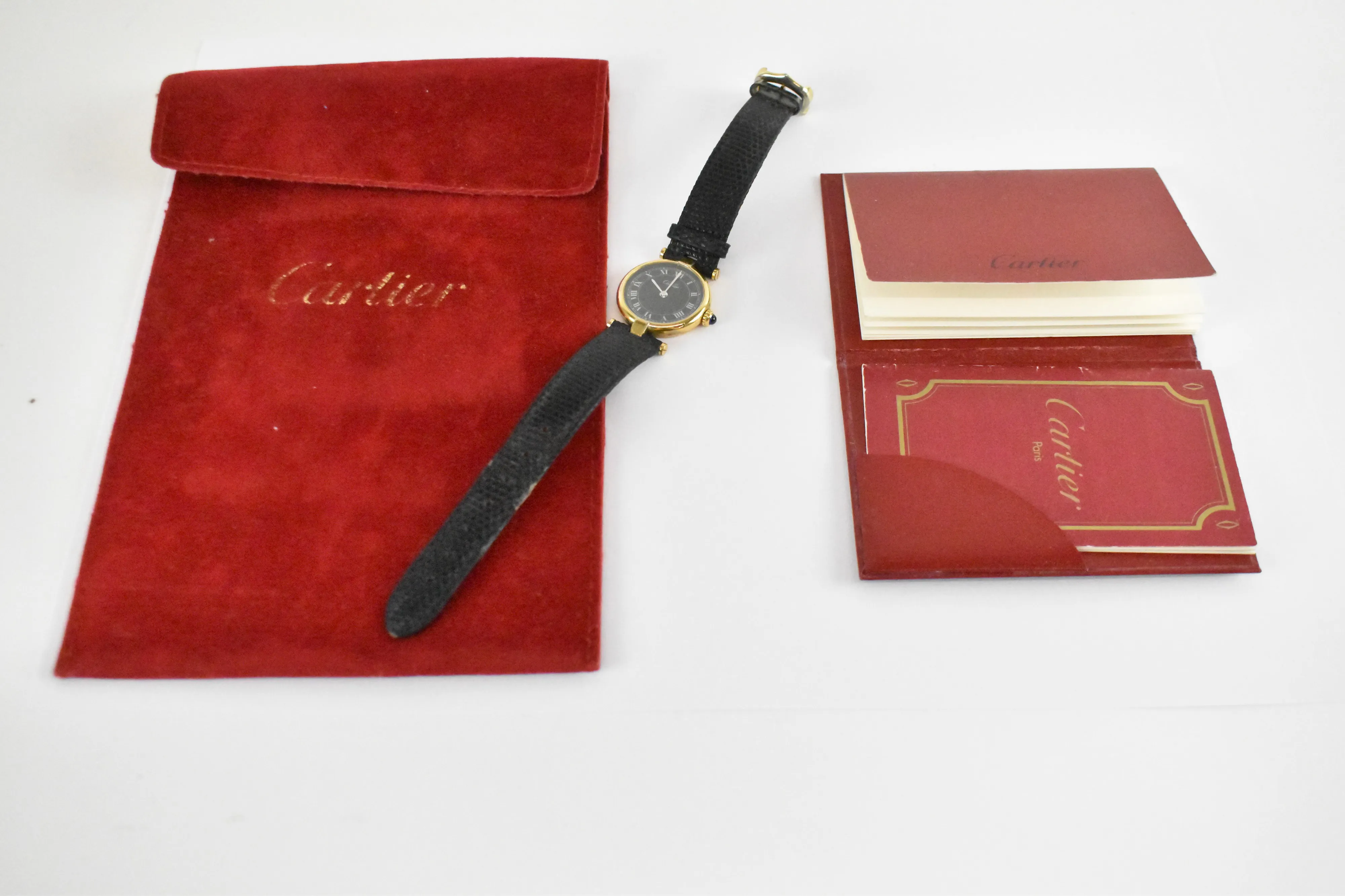 Cartier Must de Cartier 20mm Silver and Gilt Black 5