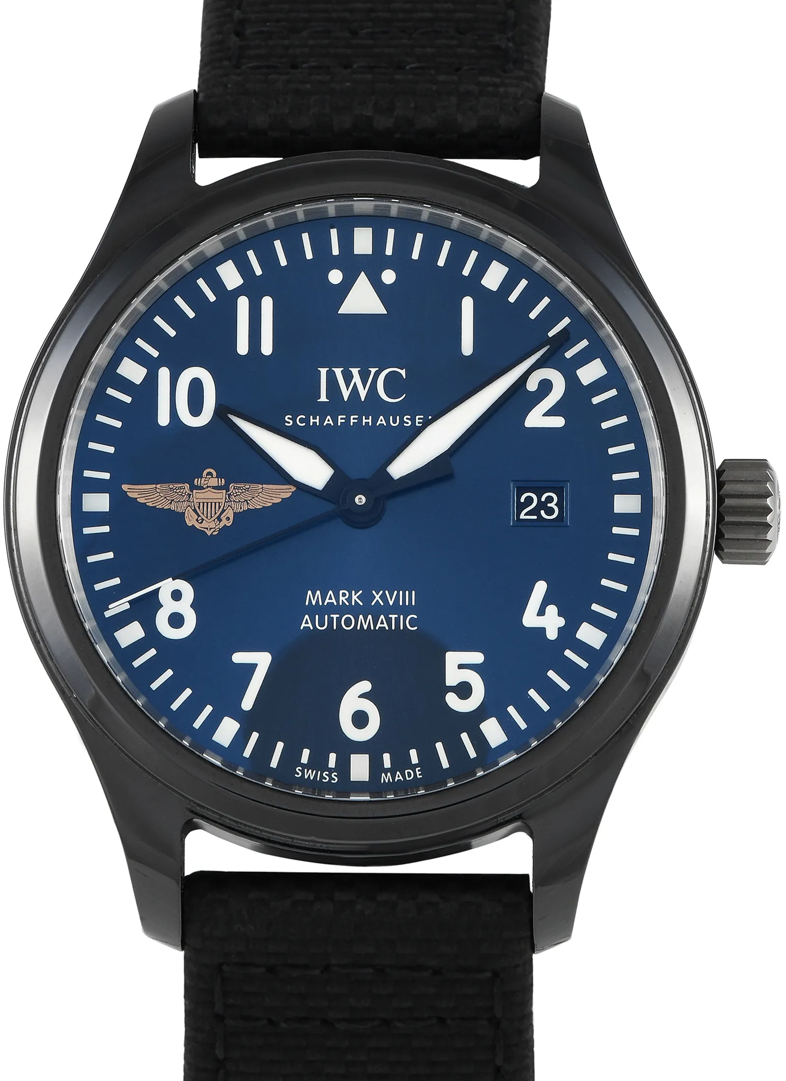 IWC Mark XVIII IW324713 41mm Ceramic Blue