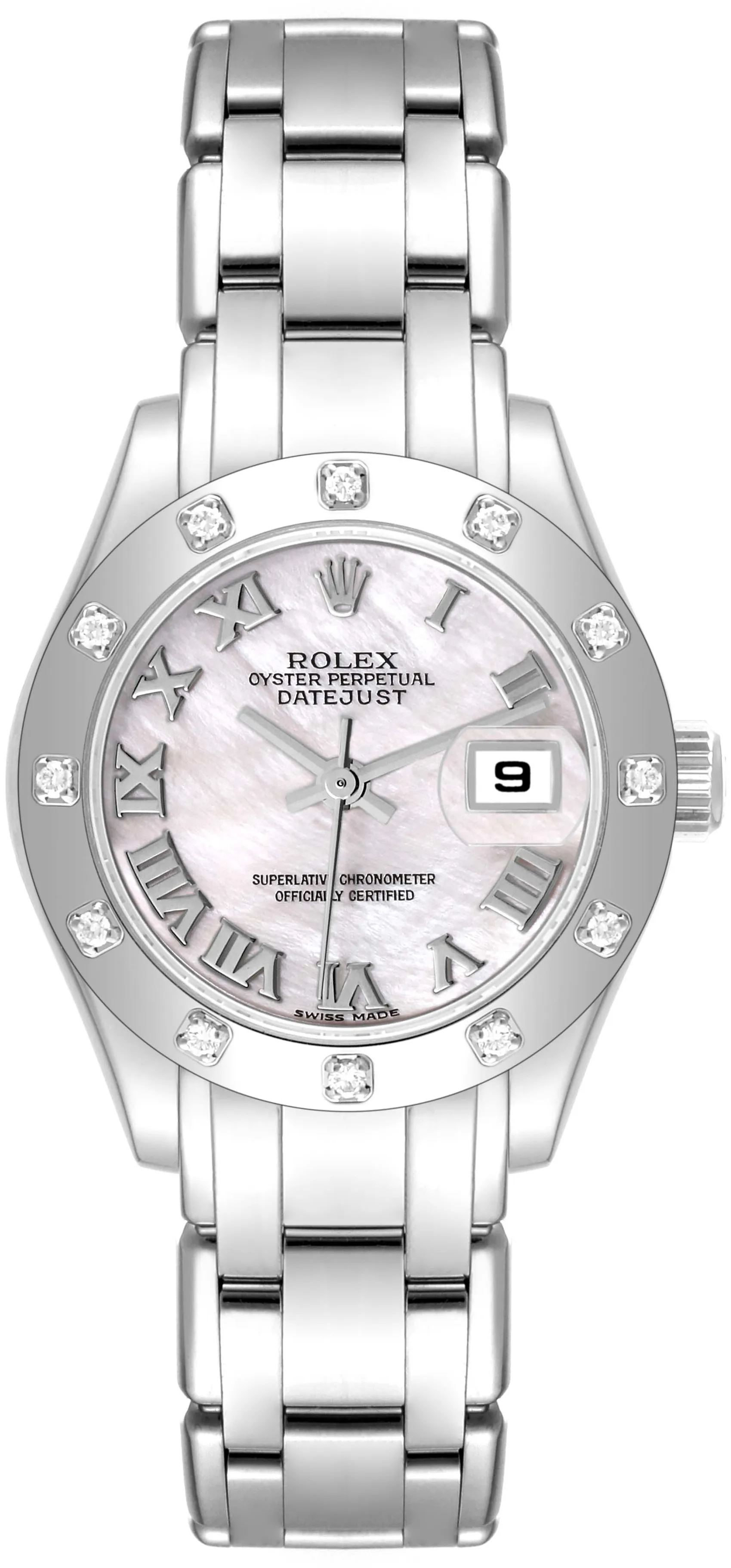 Rolex Lady-Datejust Pearlmaster 80319 29mm White gold Mother-of-pearl 1