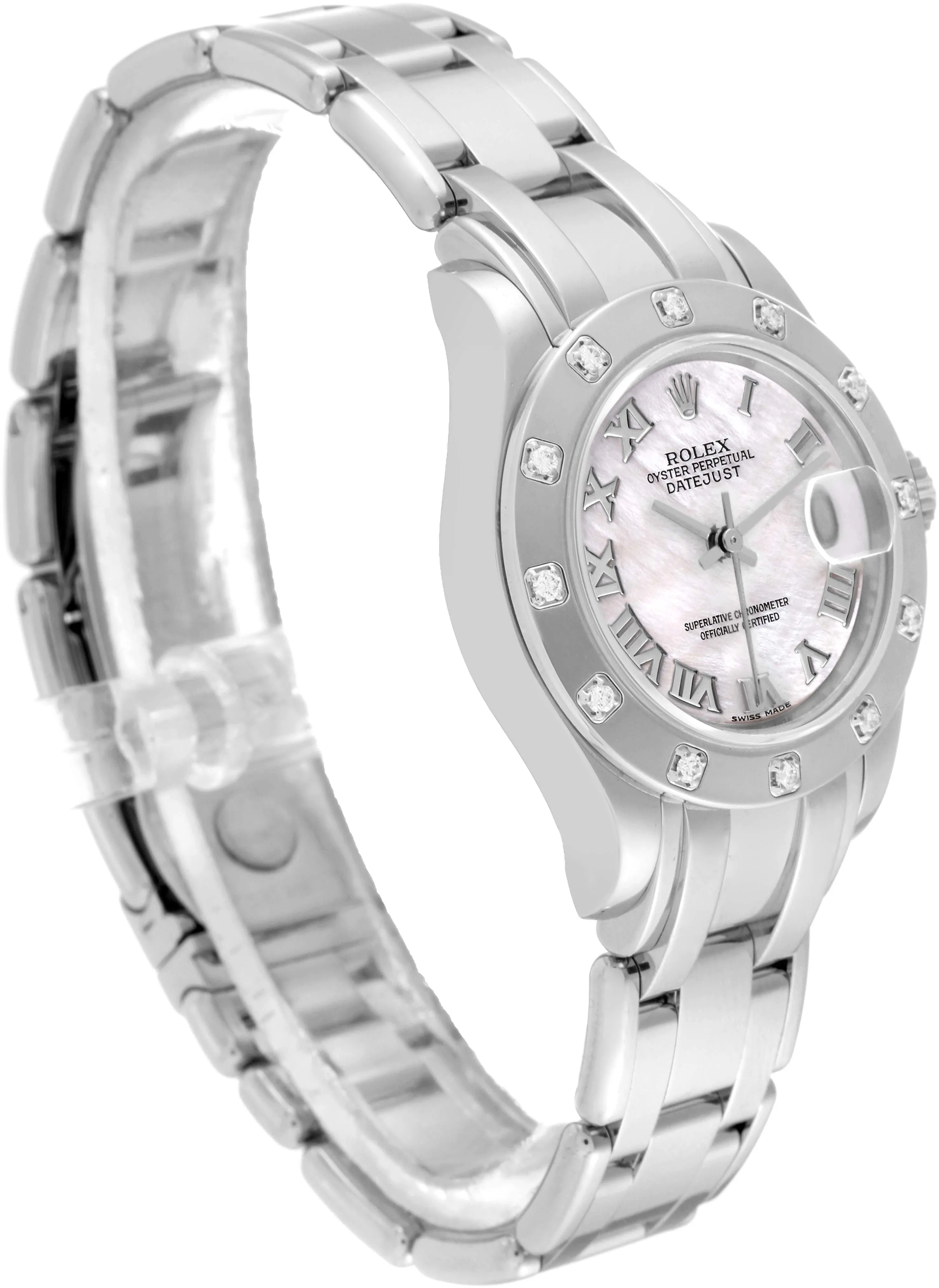 Rolex Lady-Datejust Pearlmaster 80319 29mm White gold Mother-of-pearl 3