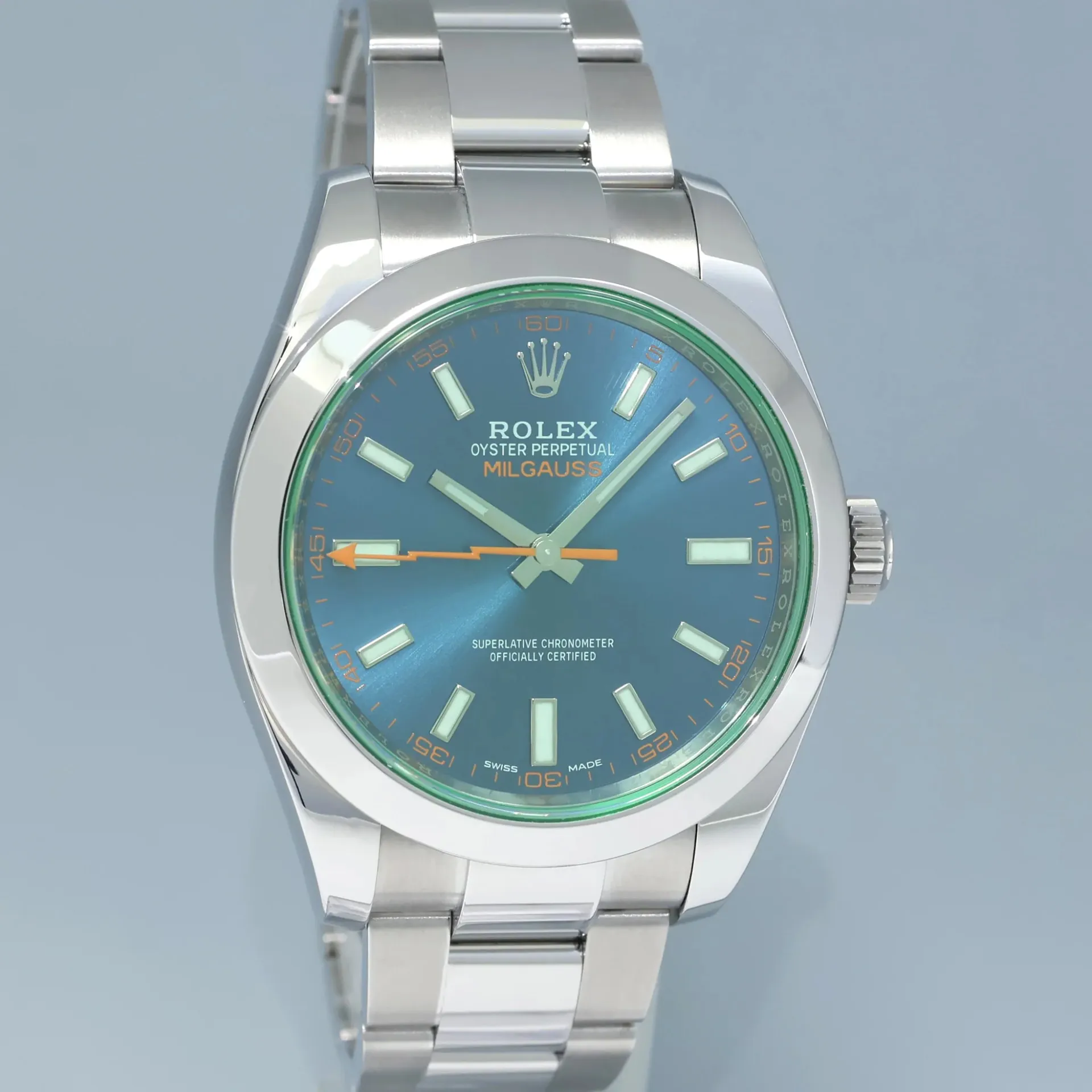 Rolex Milgauss 116400GV-0002 40mm Stainless steel Blue 1