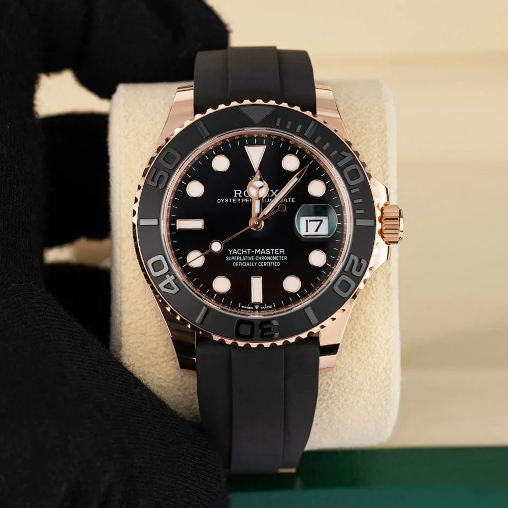 Rolex Yacht-Master 116655-0001 40mm Rose gold Black