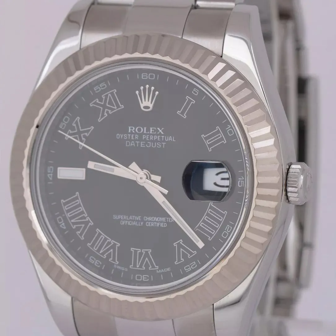 Rolex Datejust II 116334-0002 41mm White gold Black 1