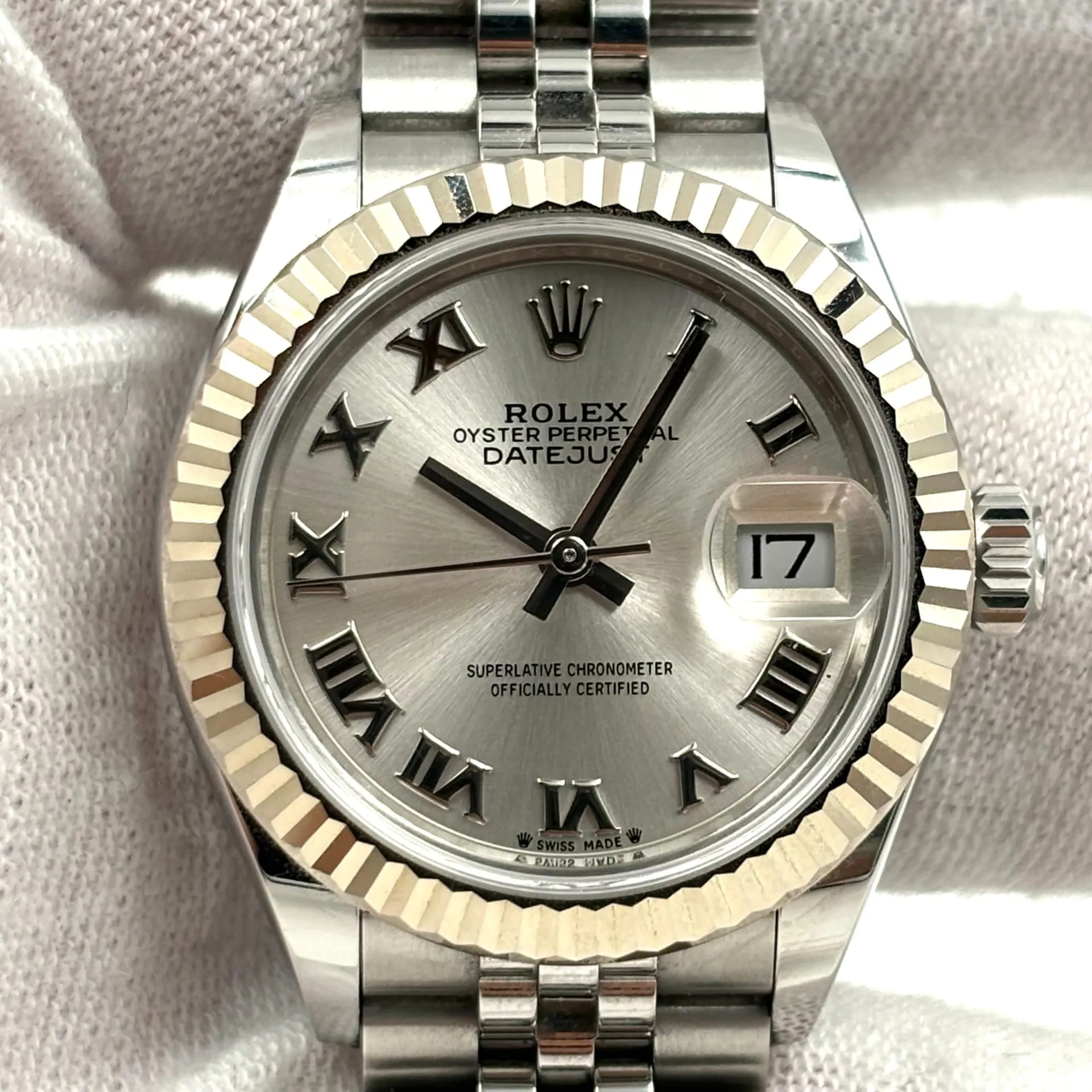 Rolex Lady-Datejust 279174-0007 28mm White gold and Oystersteel Silver