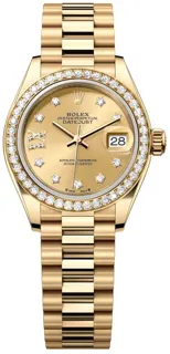 Rolex Lady-Datejust 279138RBR-0006 Yellow gold Champagne