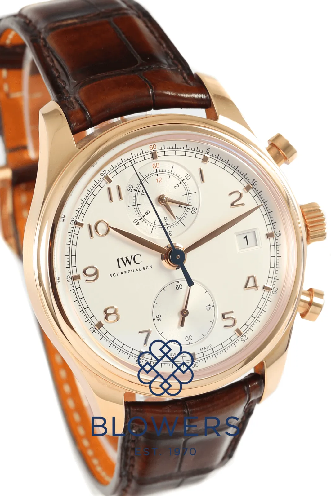 IWC Portugieser Chronograph IW3904202 42mm Rose gold Silver 10