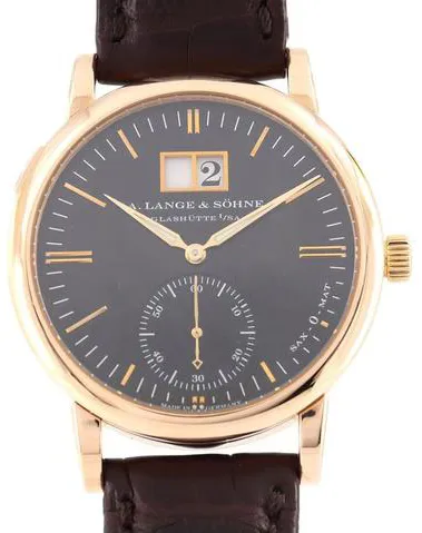 A. Lange & Söhne Langematik 308.031 37mm Rose gold Black