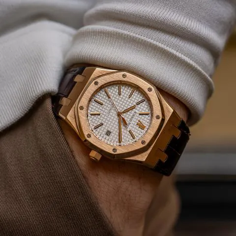 Audemars Piguet Royal Oak 15300OR.OO.D088CR.02 39mm Rose gold Silver