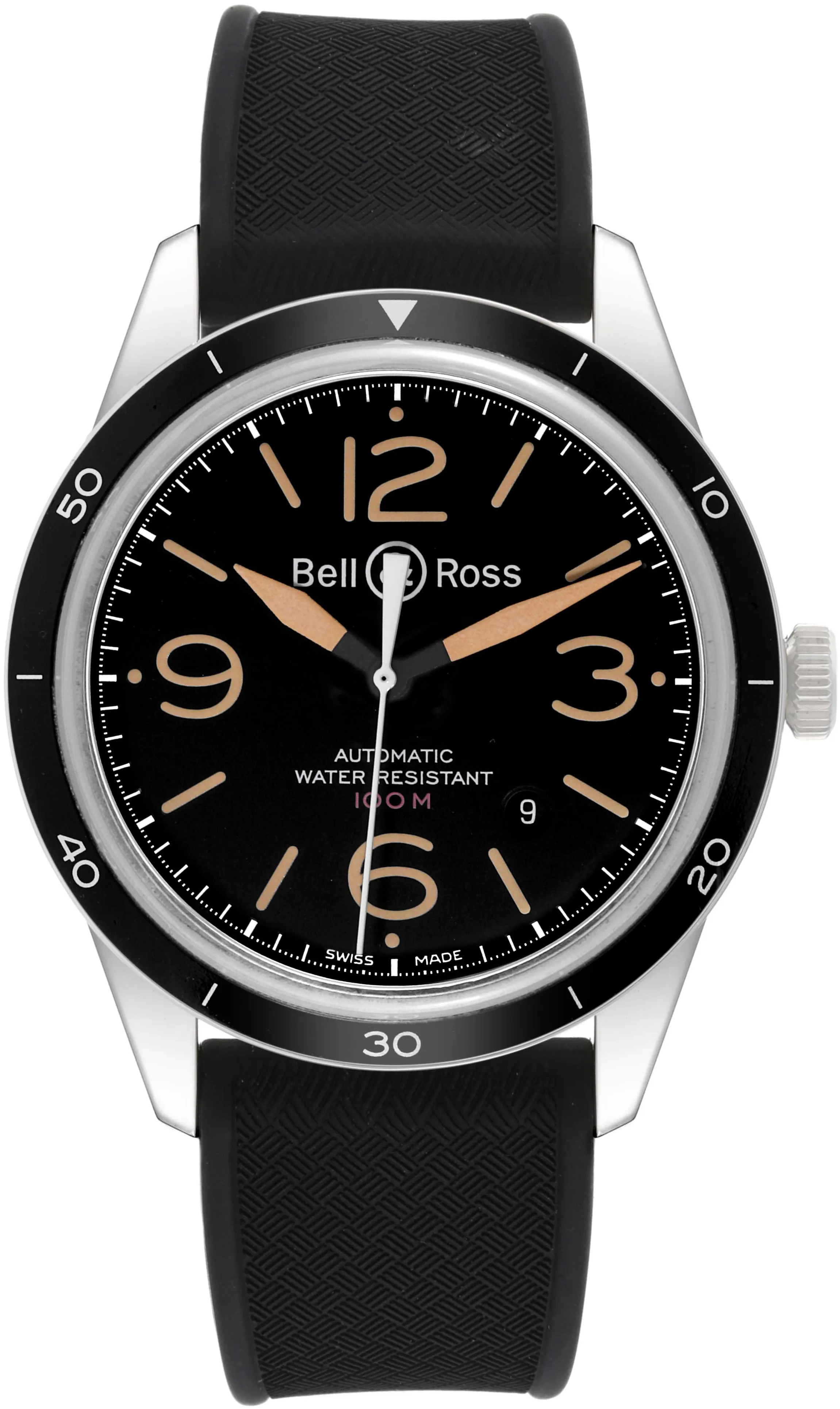 Bell & Ross Heritage BRV123-92-SP 43mm Stainless steel Black 1