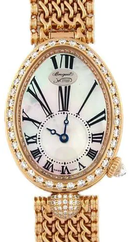 Breguet Reine de Naples 8928BR/51/J20/DD00 25.5mm Rose gold White