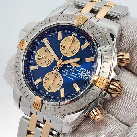 Breitling Chronomat B13356 44mm Yellow gold and Stainless steel Blue