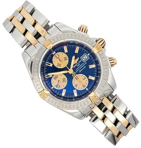 Breitling Chronomat B13356 44mm Yellow gold and Stainless steel Blue 2