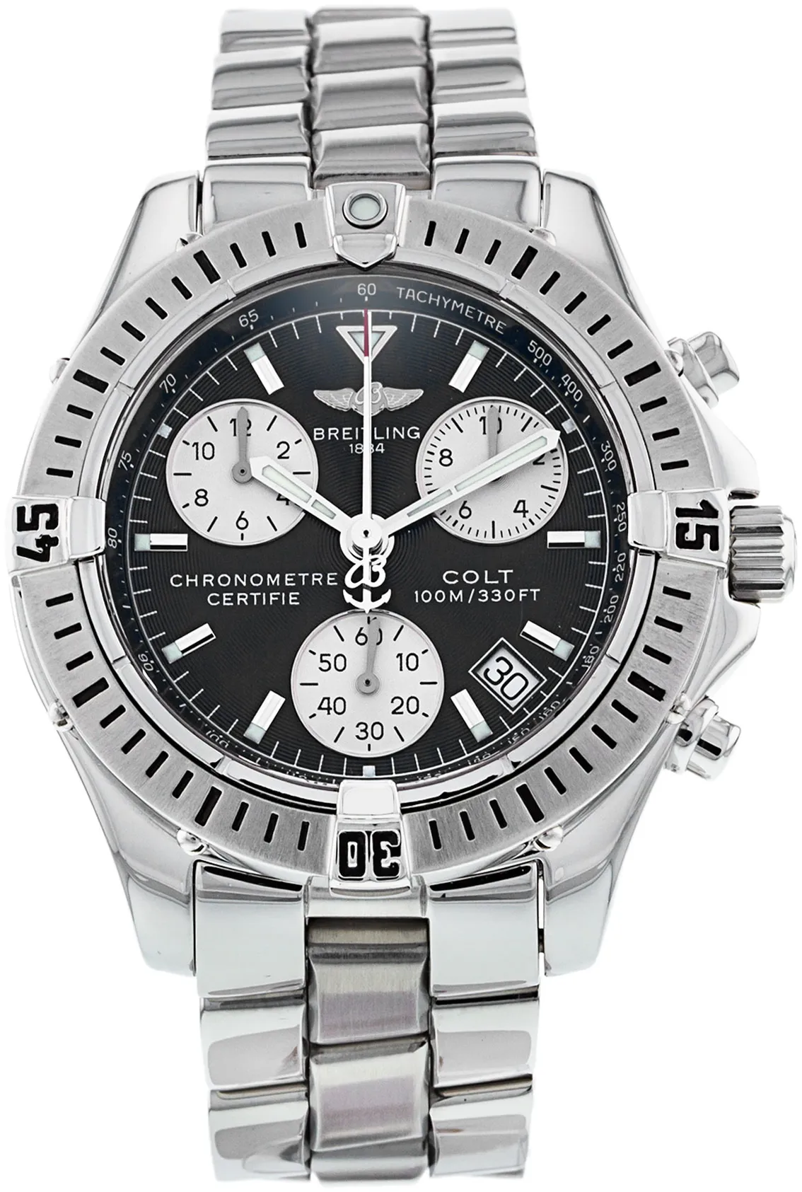 Breitling Colt A73350 38mm Stainless steel Black