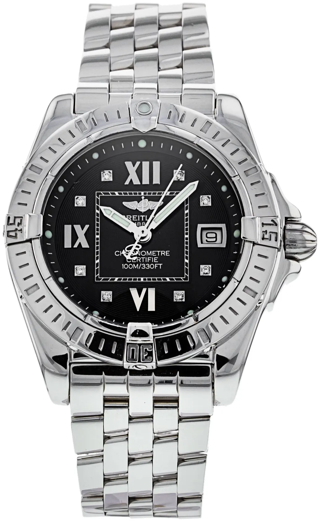 Breitling Galactic A71356 32mm Stainless steel Black