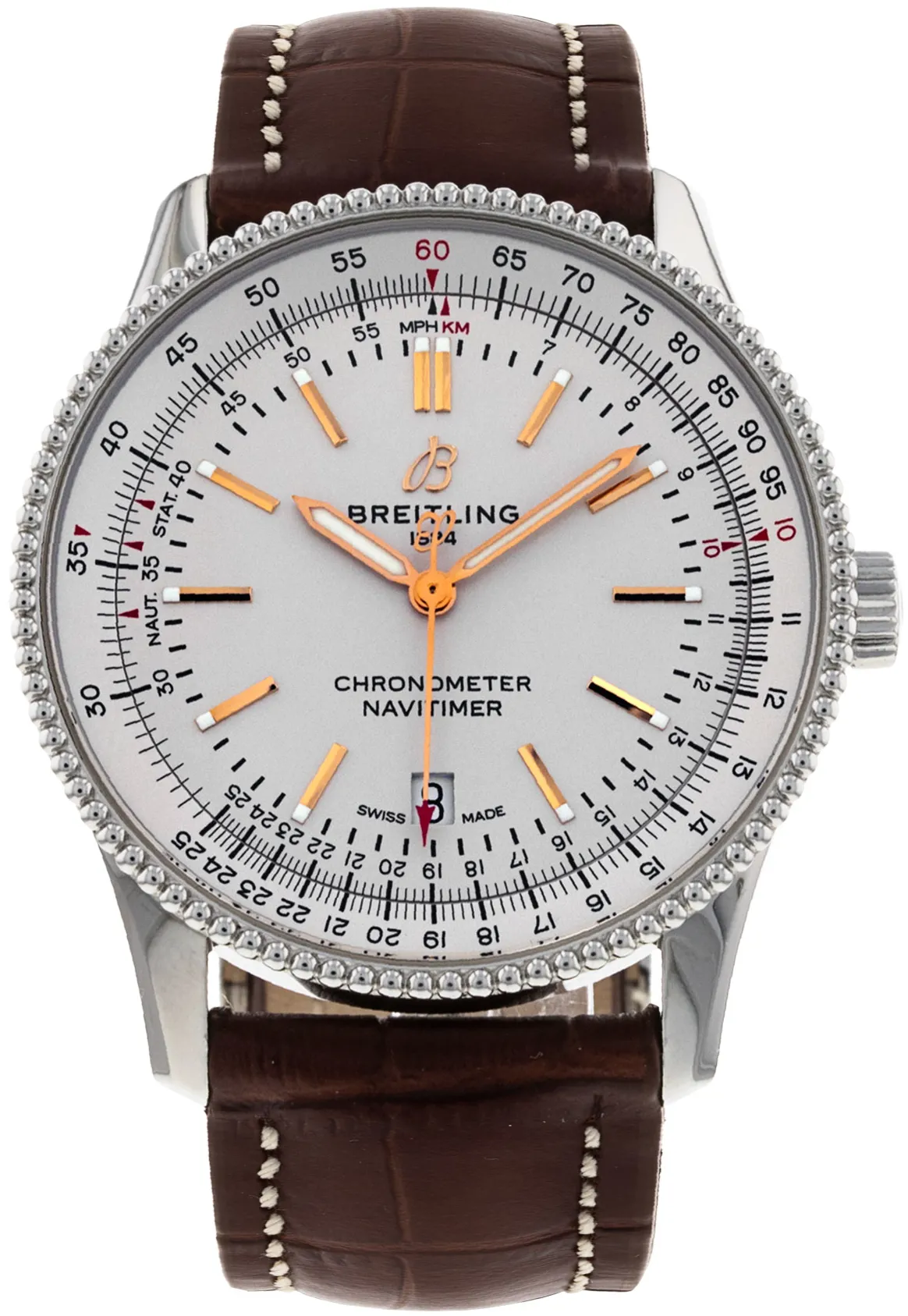 Breitling Navitimer A17326 41mm Stainless steel Silver Baton