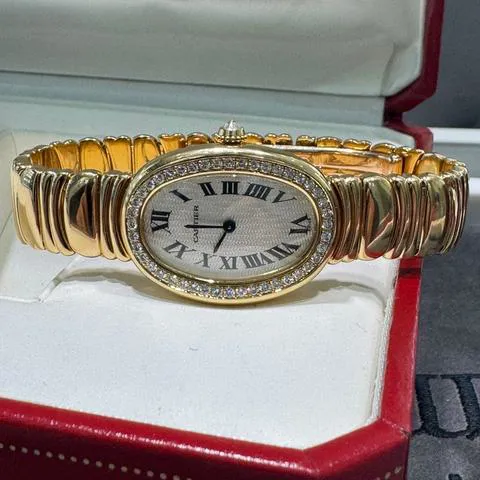 Cartier Baignoire 1954 31mm Yellow gold Champagne