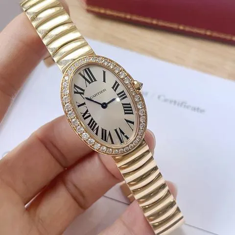 Cartier Baignoire Small Model WB520002 31.5mm Rose gold Silver 1