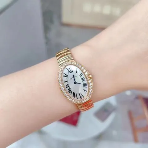 Cartier Baignoire Small Model WB520002 31.5mm Rose gold Silver 7