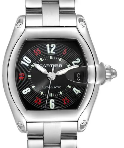 Cartier Roadster W62002V3 38mm Stainless steel Black 1