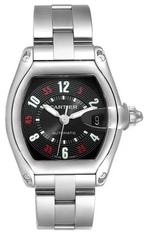 Cartier Roadster W62002V3 38mm Stainless steel Black 4