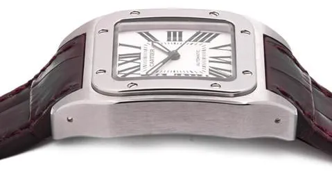 Cartier Santos 100 2878 33mm Stainless steel White 1