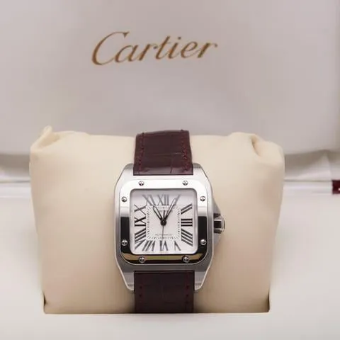 Cartier Santos 100 2878 33mm Stainless steel White 4