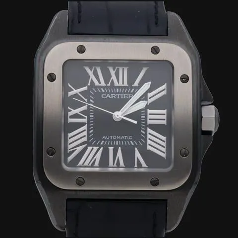 Cartier Santos 100 W2020010 38mm Stainless steel Black