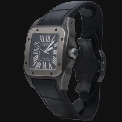 Cartier Santos 100 W2020010 38mm Stainless steel Black 2