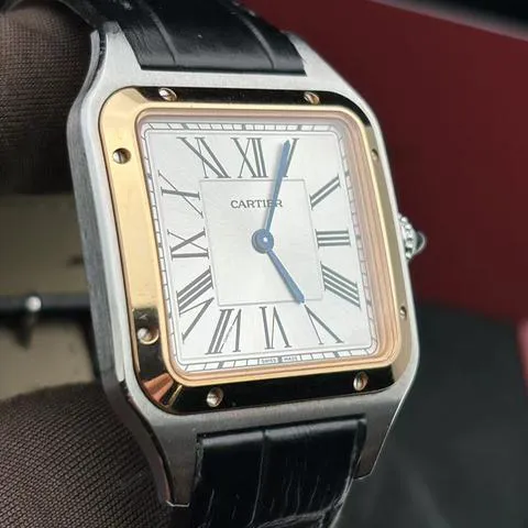 Cartier Santos Dumont W2SA0011 43.5mm Yellow gold and Stainless steel Silver 1