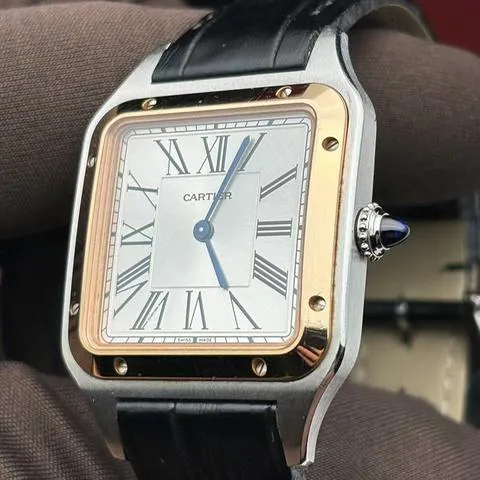 Cartier Santos Dumont W2SA0011 43.5mm Yellow gold and Stainless steel Silver 3